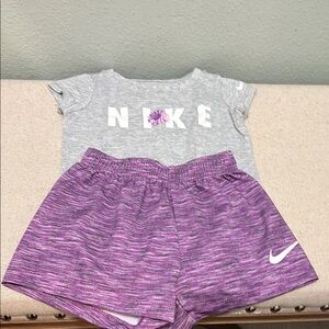 Nike Gray and Purple Kids Set